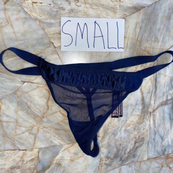 V-String Very Sexy Thong Panty Lace Mesh Quilted S - Picture 1 of 4